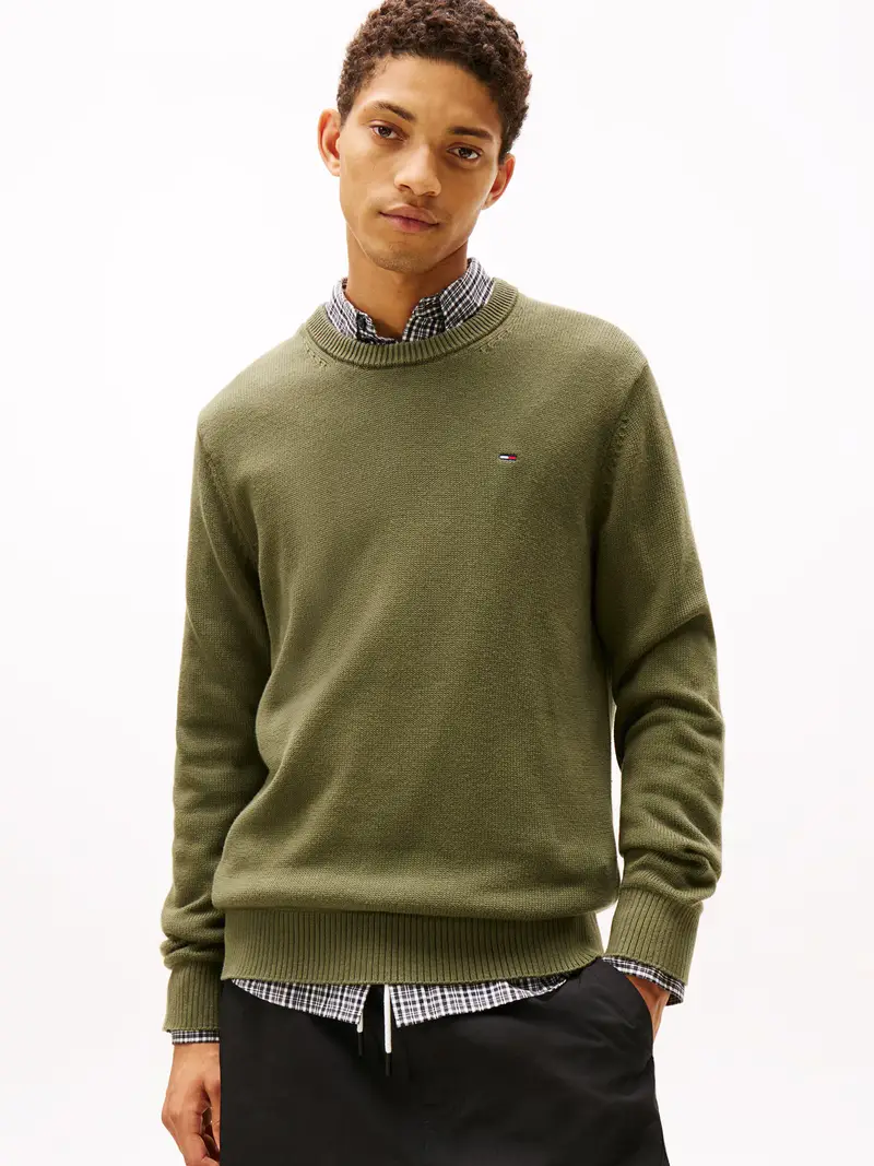 Pullover 'ESS' oliva miniatura 2