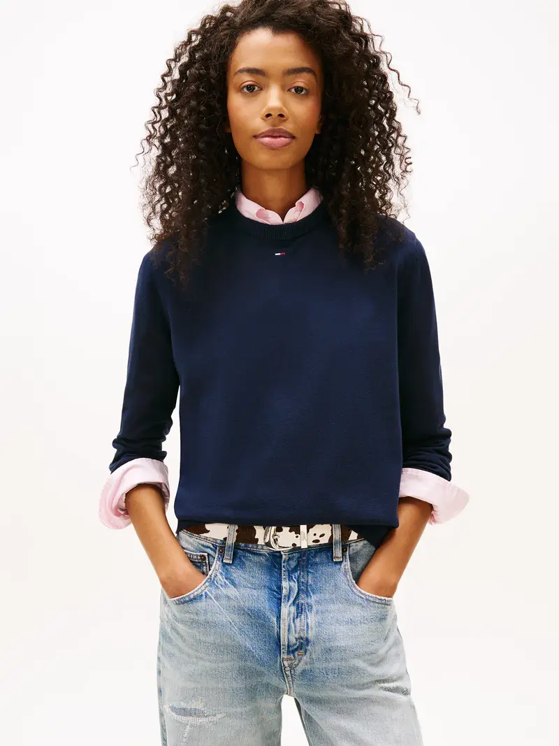 Pullover 'Essential' navy / rosso / bianco miniatura 2