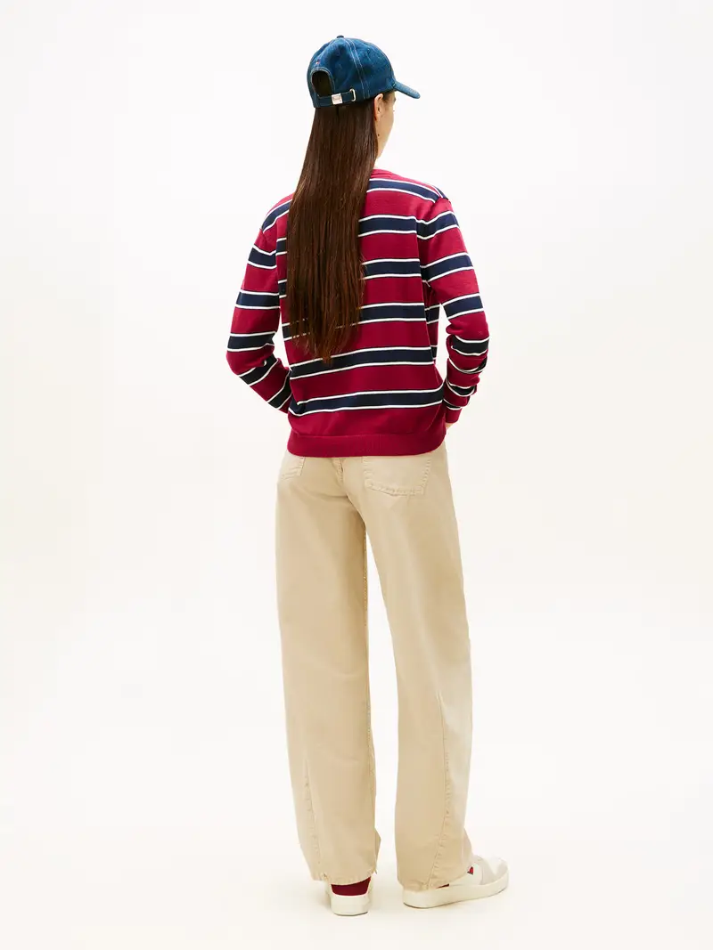 Pullover Essential navy / rosso scuro / bianco naturale miniatura 3