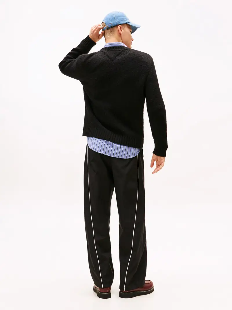 Pullover grigio scuro / nero / bianco miniatura 3