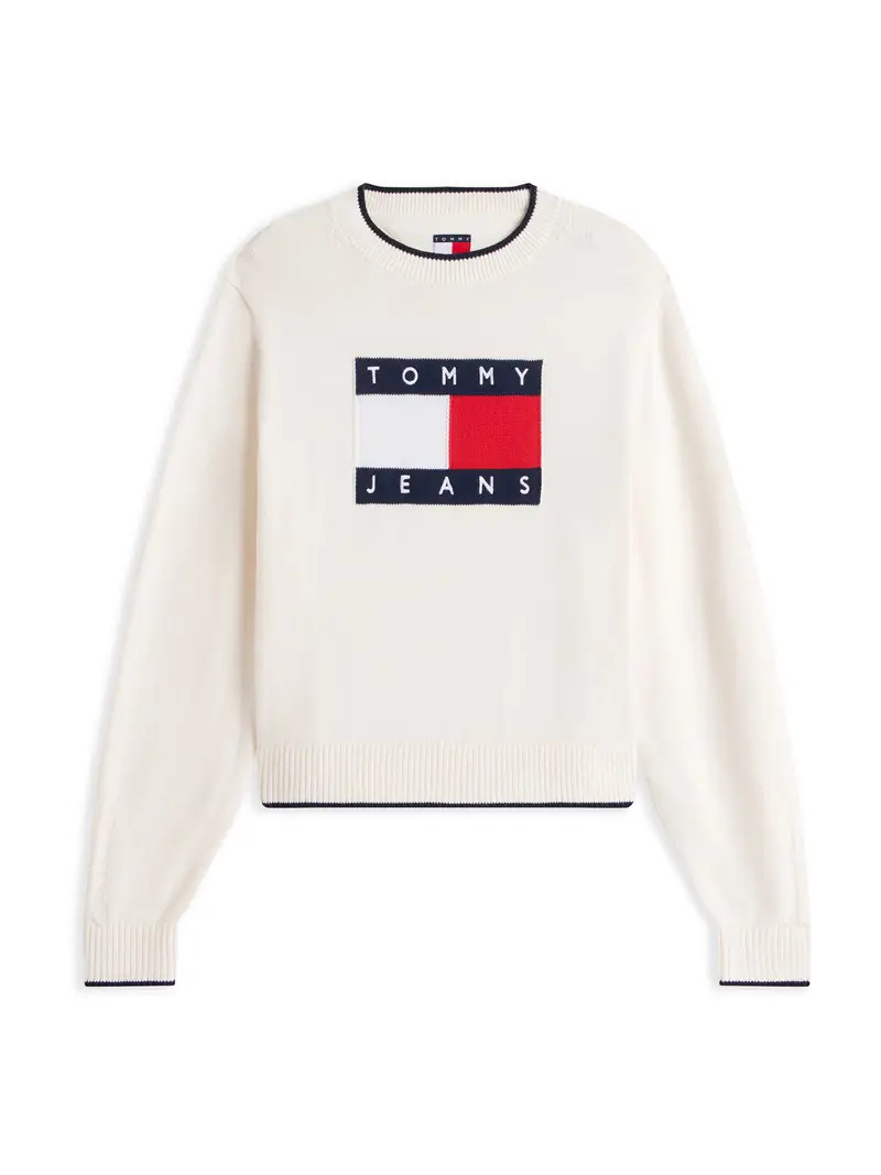 Pullover marino / rosso / bianco / bianco lana
