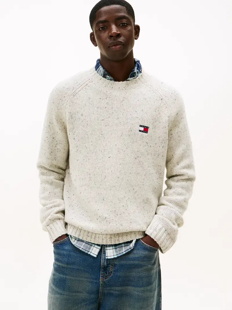 Pullover mirtillo / rosso acceso / bianco miniatura 2