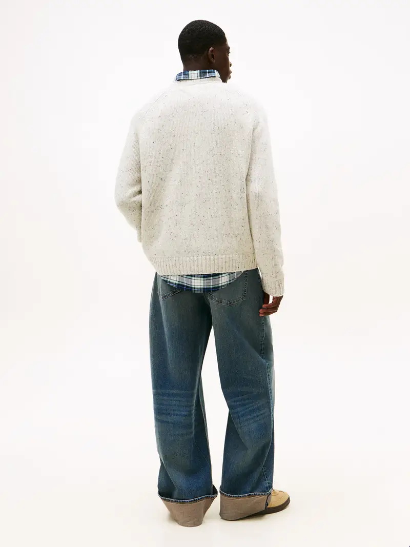 Pullover mirtillo / rosso acceso / bianco miniatura 3