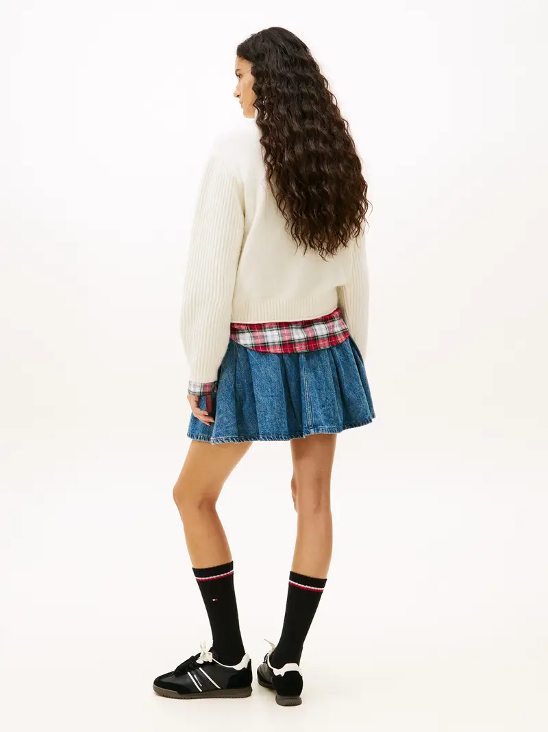 Pullover navy / rosso / bianco / bianco lana miniatura 3