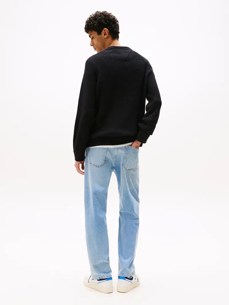 Pullover nero / bianco miniatura 3