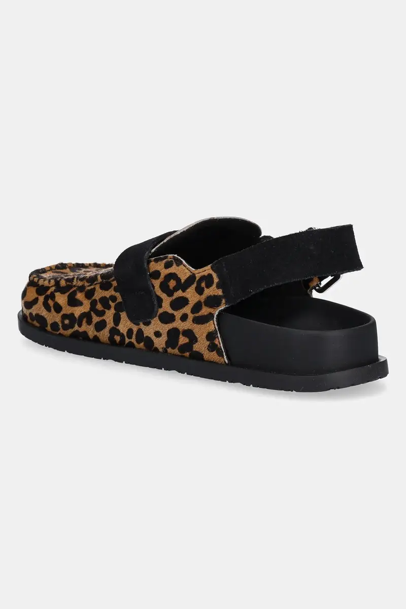 sandali in pelle TJW MULE LEOPARD donna colore marrone EN0EN02884 miniatura 3