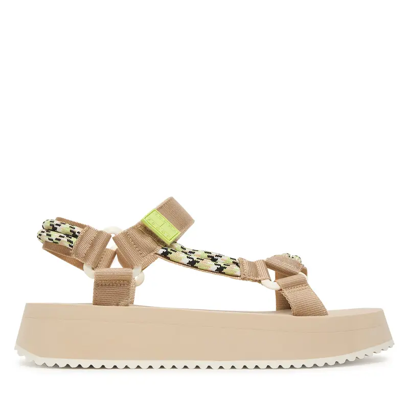 Sandali Tommy Jeans Tjw Eva Rope Sandal EN0EN02970 Beige
