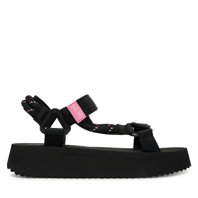 Sandali Tommy Jeans Tjw Eva Rope Sandal EN0EN02970 Nero
