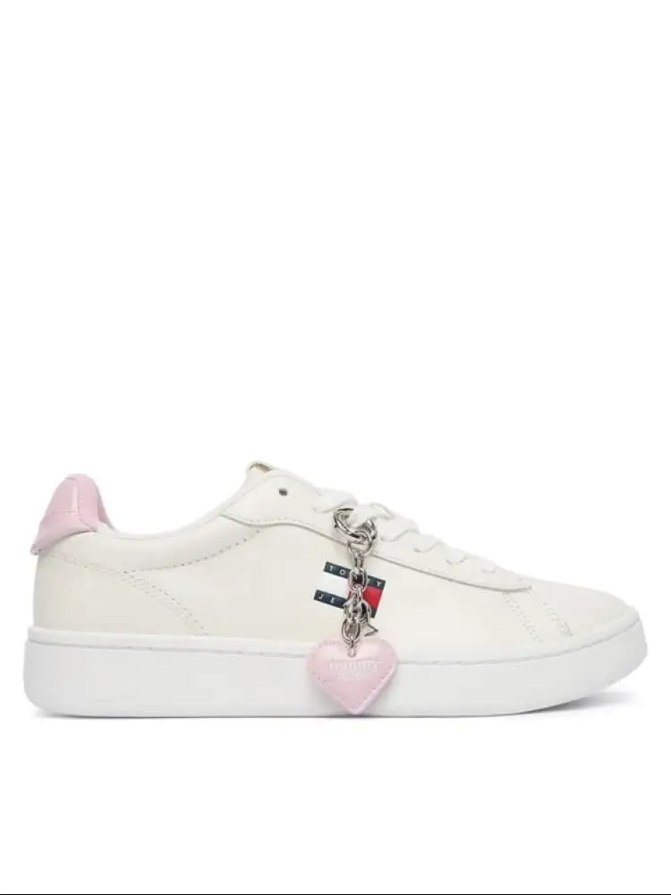 scarpe bianche donna logo sul lato