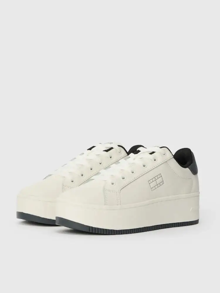 scarpe bianche donna mini logo miniatura 2