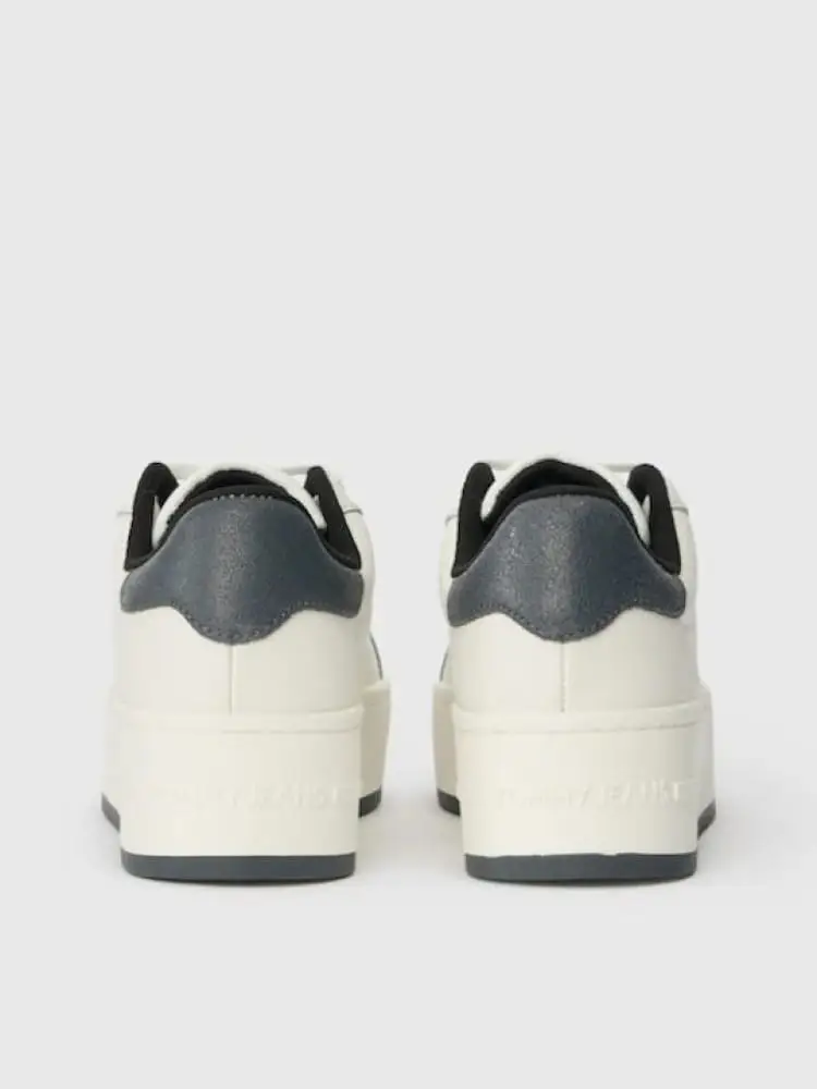 scarpe bianche donna mini logo miniatura 3