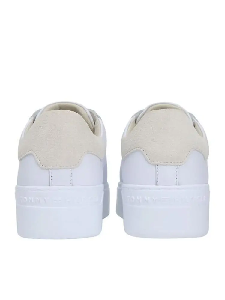 scarpe bianche donna mini logo miniatura 3