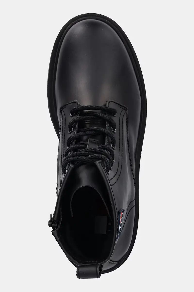 scarpe in pelle TJM LACE UP RUBBERIZED uomo colore nero EM0EM01628 miniatura 4