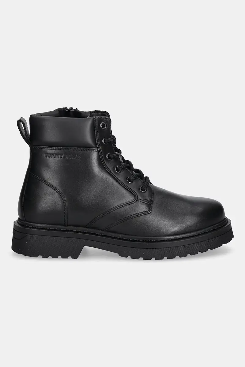 scarpe invernali in pelle TJM LACE UP BOOT uomo colore nero EM0EM01706 miniatura 2