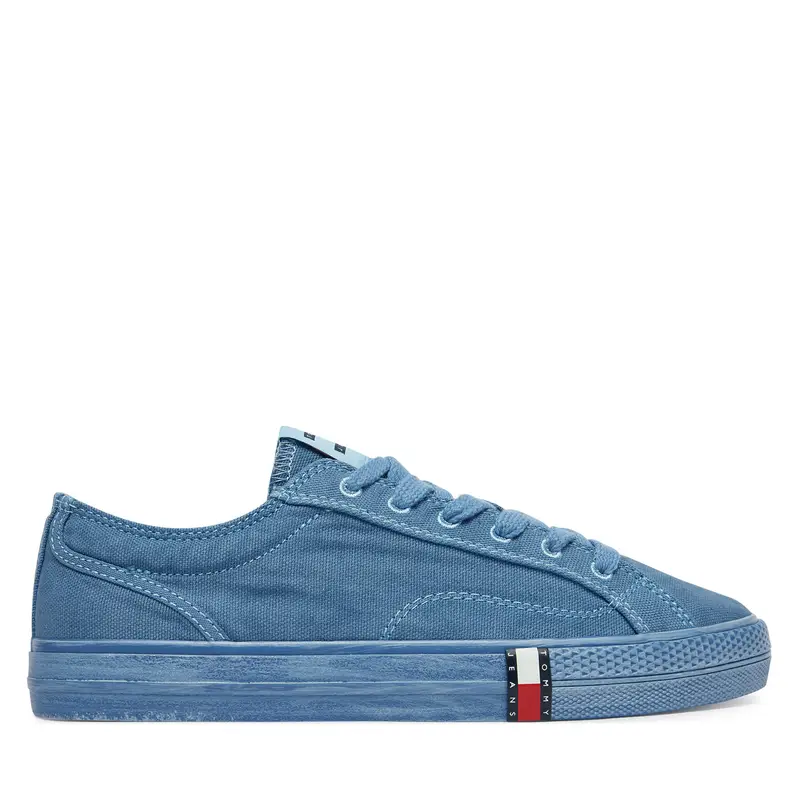 Scarpe sportive Tommy Jeans Archive Vulc Y2K Washed Canvas EN0EN02957 Blu