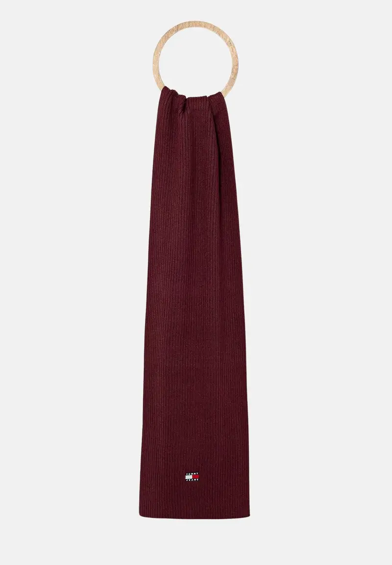 Sciarpa di lana Heritage bordeaux per uomo e donna