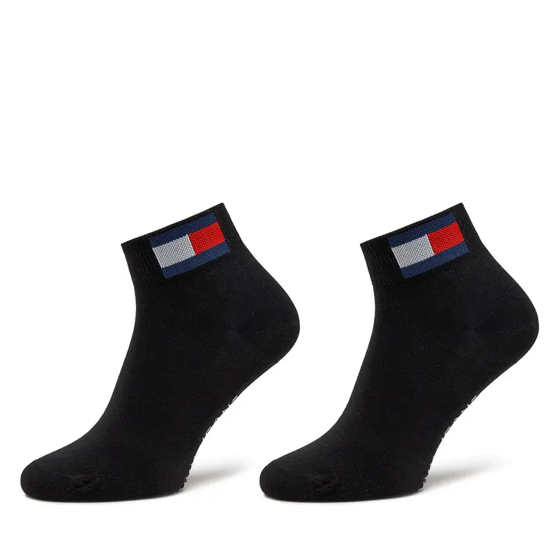 Set di 2 paia di calzini lunghi unisex Tommy Jeans 701228223 Nero