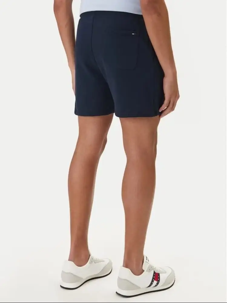shorts blu navy uomo logo sul fondo miniatura 2