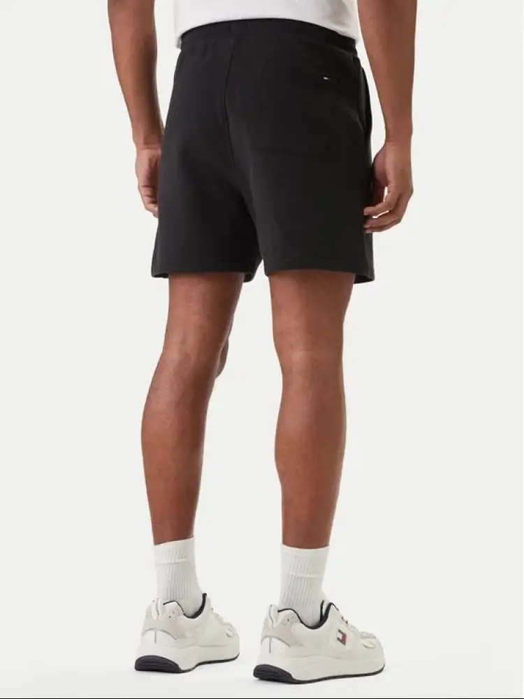 shorts nero uomo logo sul fondo miniatura 2