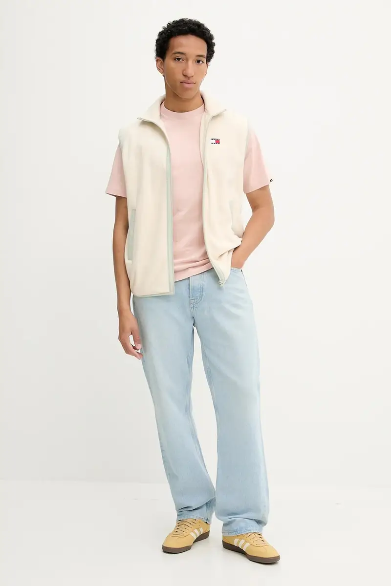 smanicato uomo colore beige DM0DM21908 miniatura 2