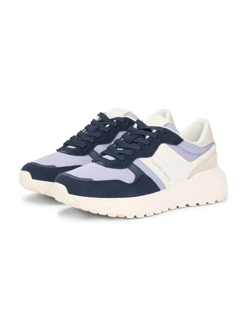 Sneaker bassa beige / marino / blu chiaro / bianco miniatura 2