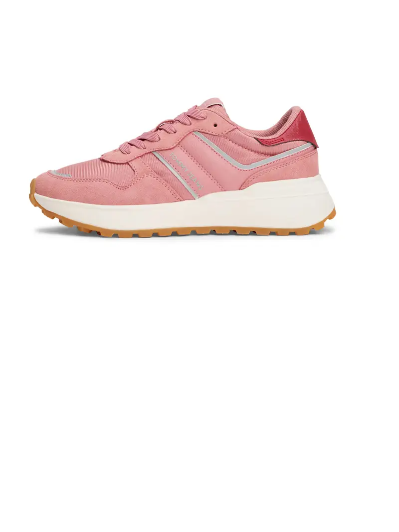 Sneaker bassa CLEATED RUNNER grigio chiaro / rosa