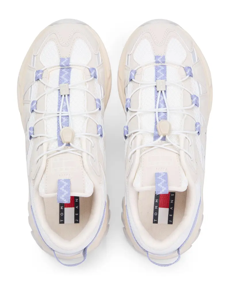 Sneaker bassa écru / blu cielo / bianco Écru miniatura 3