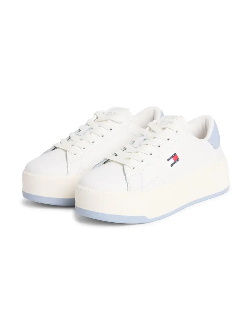 Sneaker bassa écru / blu pastello Écru miniatura 2