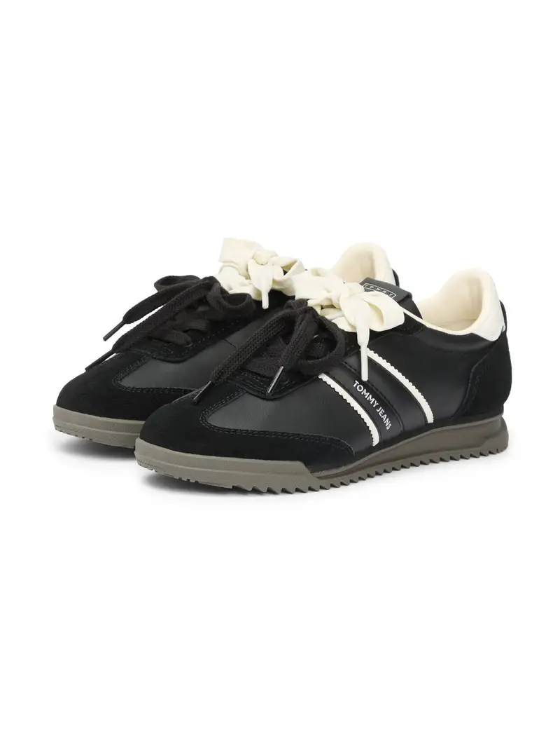 Sneaker bassa nero / bianco miniatura 2