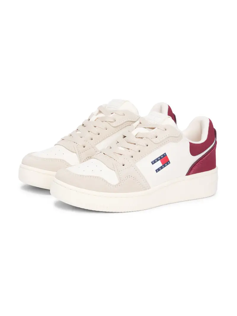 Sneaker bassa 'TJW RETRO BASKET SNEAKER' beige / écru / navy / bordeaux