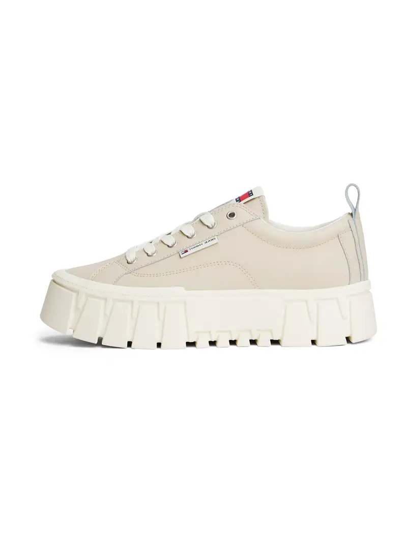 Sneaker bassa 'VULC' crema / rosso acceso / bianco