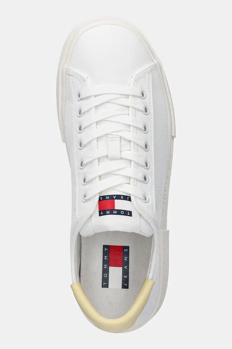 sneakers FLATFORM CANVAS SNEAKER donna colore bianco EN0EN02792 miniatura 4