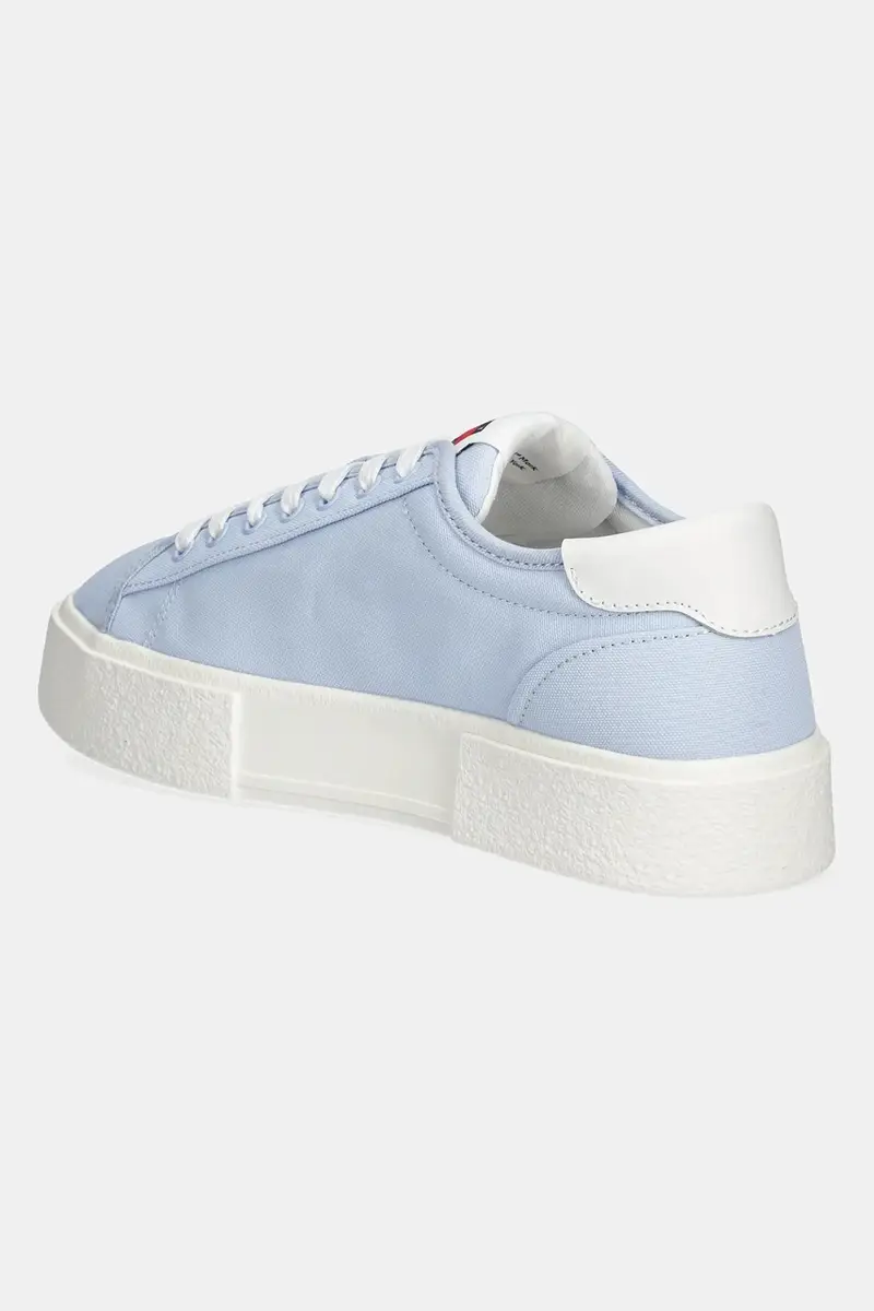 sneakers FLATFORM CANVAS SNEAKER donna colore blu EN0EN02792 miniatura 3
