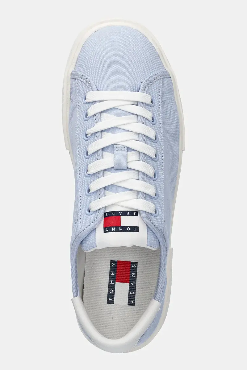 sneakers FLATFORM CANVAS SNEAKER donna colore blu EN0EN02792 miniatura 4