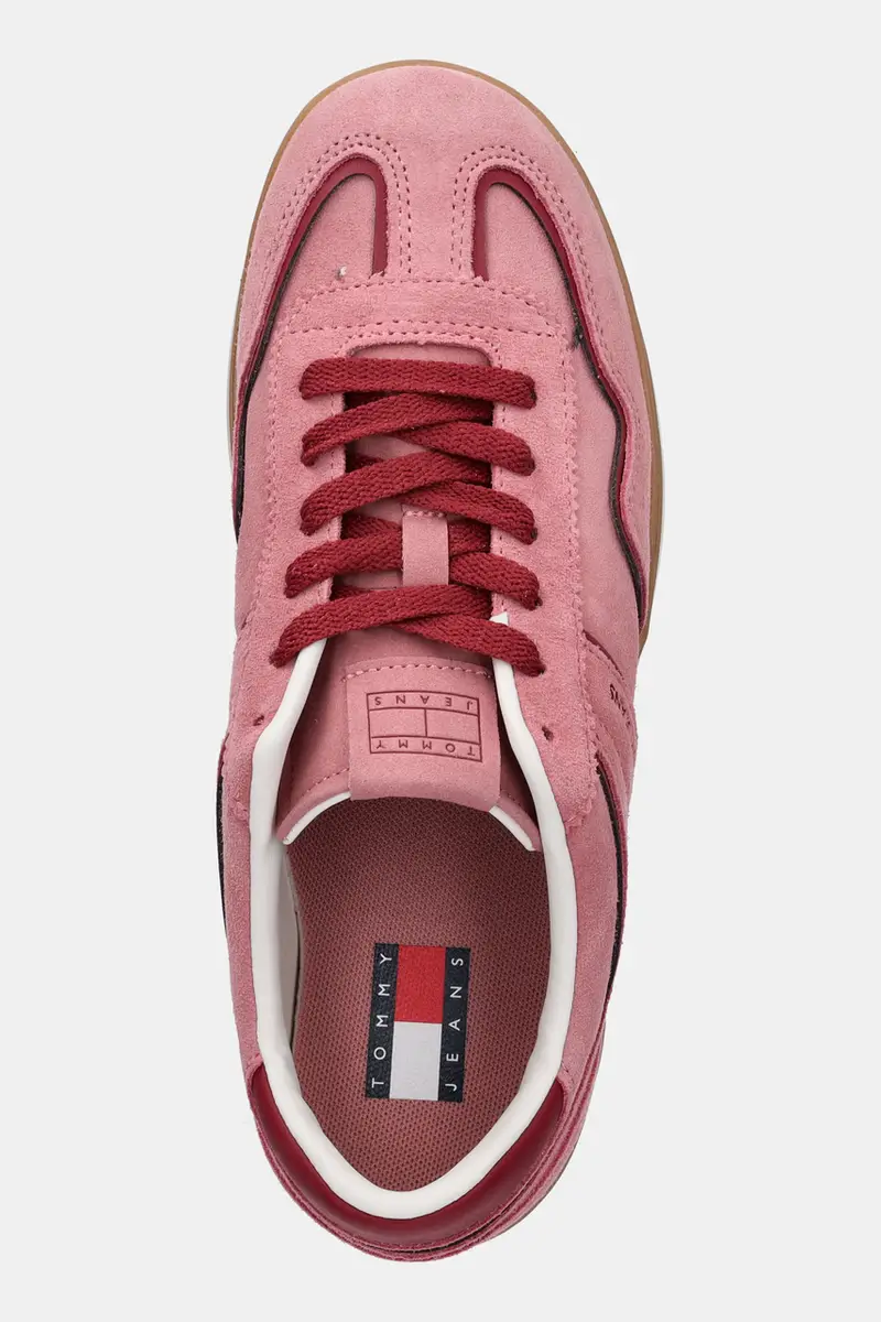 sneakers in camoscio THE GREENWICH donna colore rosa EN0EN02806 miniatura 4