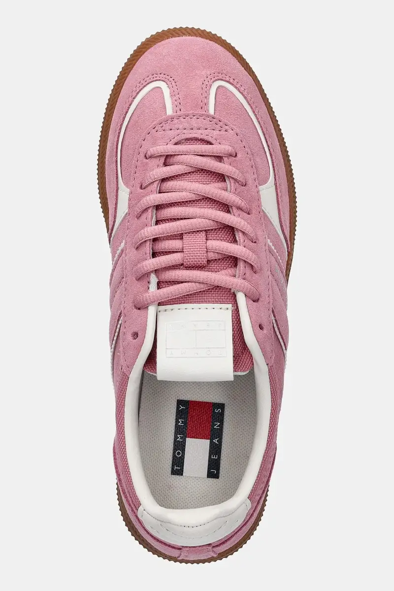 sneakers in camoscio THE GREENWICH EDGE donna colore rosa EN0EN02838 miniatura 4