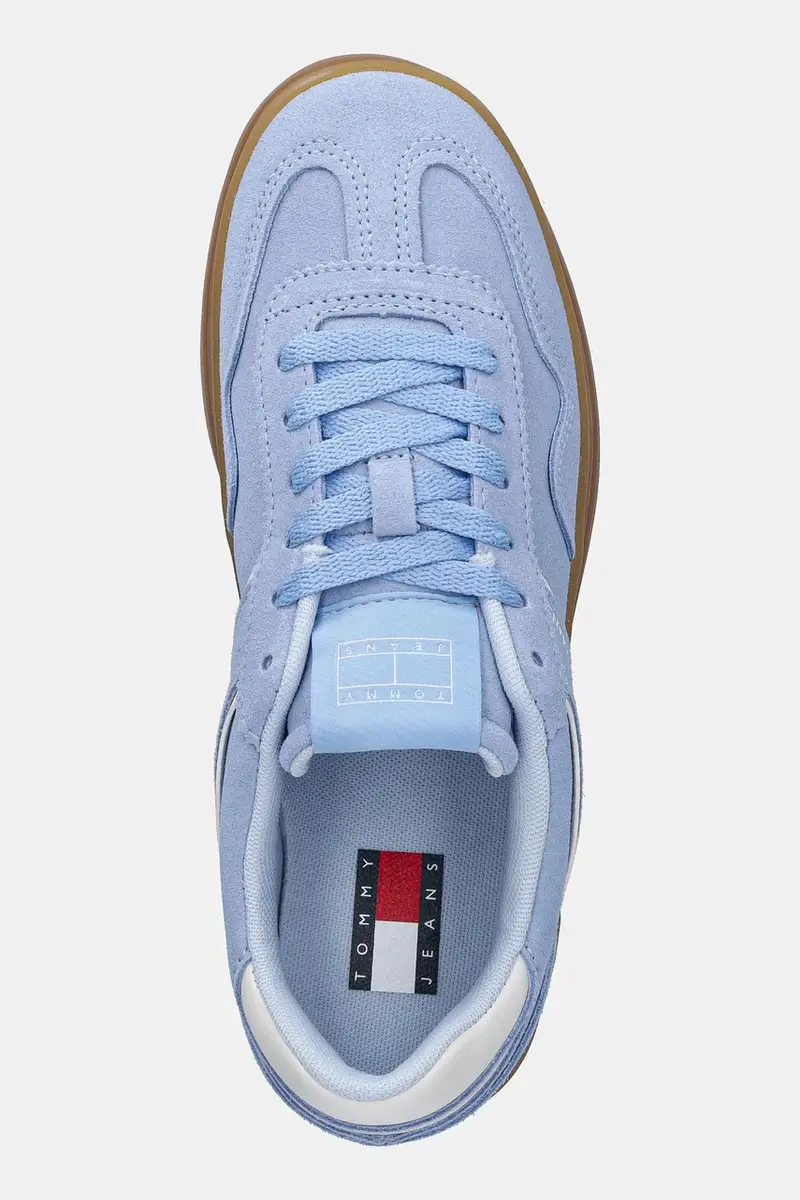 sneakers in camoscio THE GREENWICH FLATFORM SUEDE colore blu EN0EN02734 miniatura 4