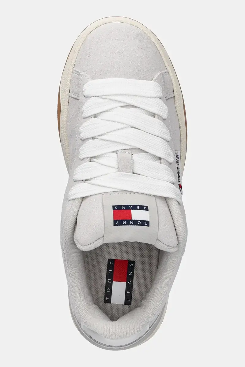 sneakers in camoscio TJW SKATE SNEAKER colore grigio EN0EN02677 miniatura 4