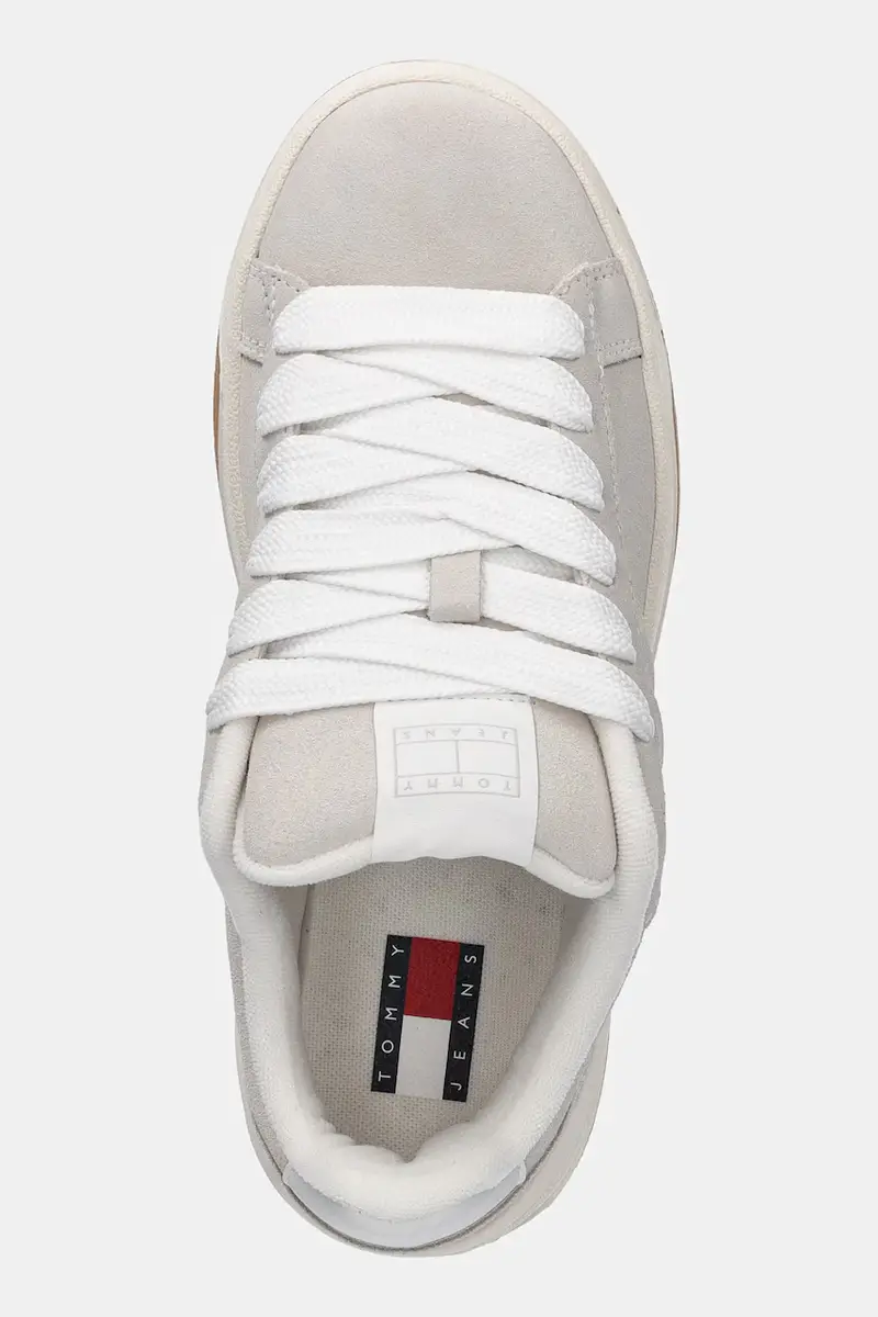 sneakers in camoscio TJW SKATE SNEAKER donna colore beige EN0EN02808 miniatura 4