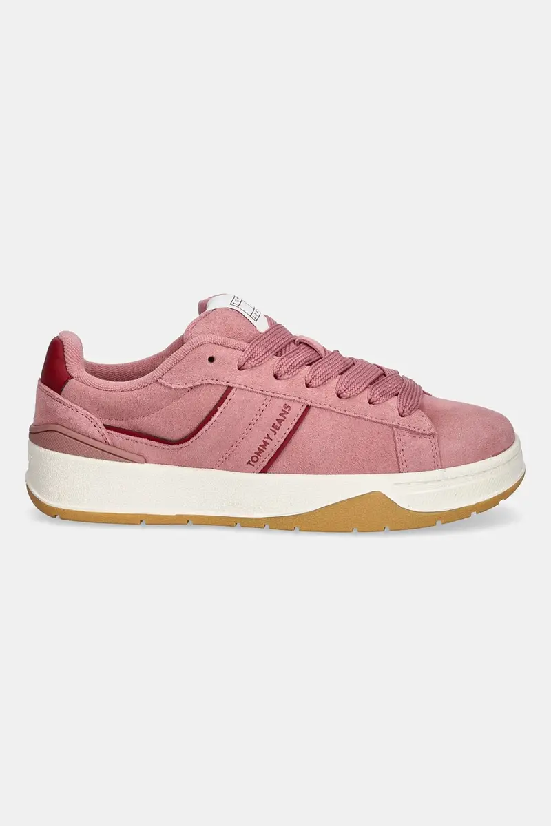 sneakers in camoscio TJW SKATE SNEAKER donna colore rosa EN0EN02808 miniatura 2