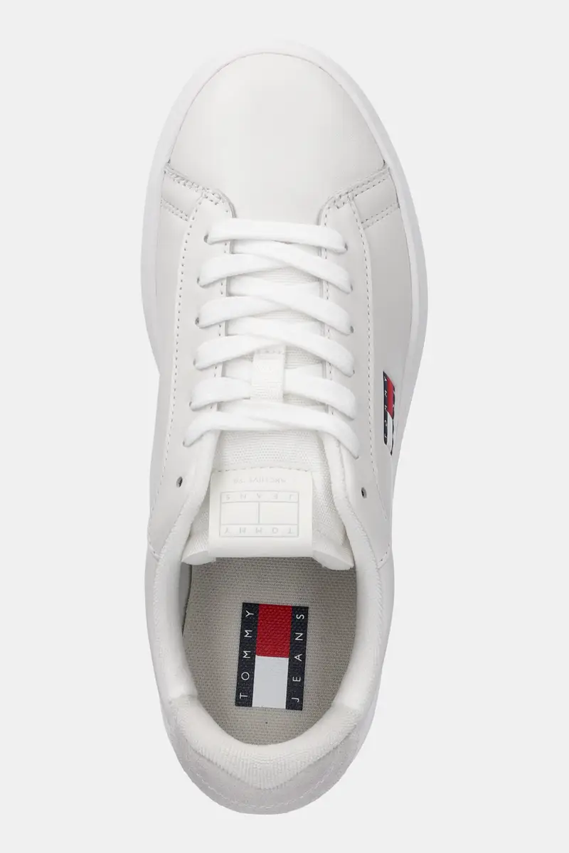 sneakers in pelle ARCHIVE' 98 donna colore beige EN0EN02815 Bianco miniatura 4