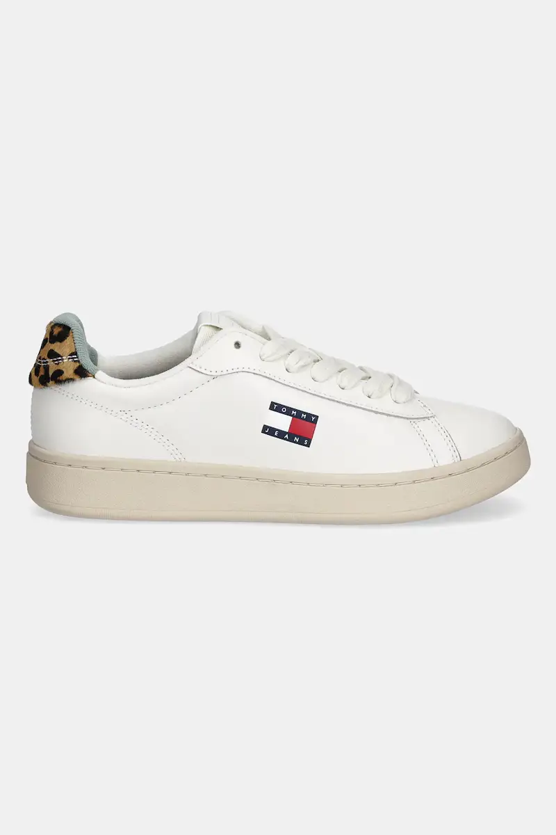 sneakers in pelle ARCHIVE 98 LEOPARD donna colore bianco EN0EN02909 miniatura 2