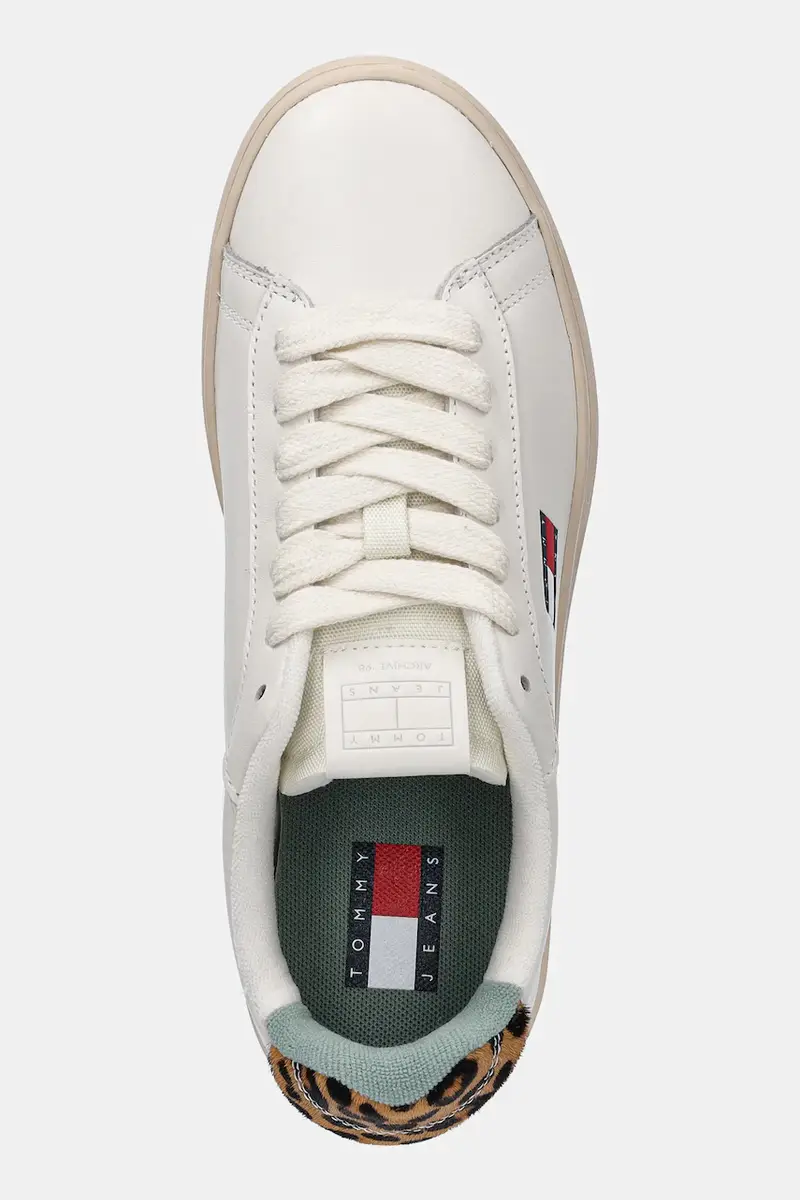 sneakers in pelle ARCHIVE 98 LEOPARD donna colore bianco EN0EN02909 miniatura 4