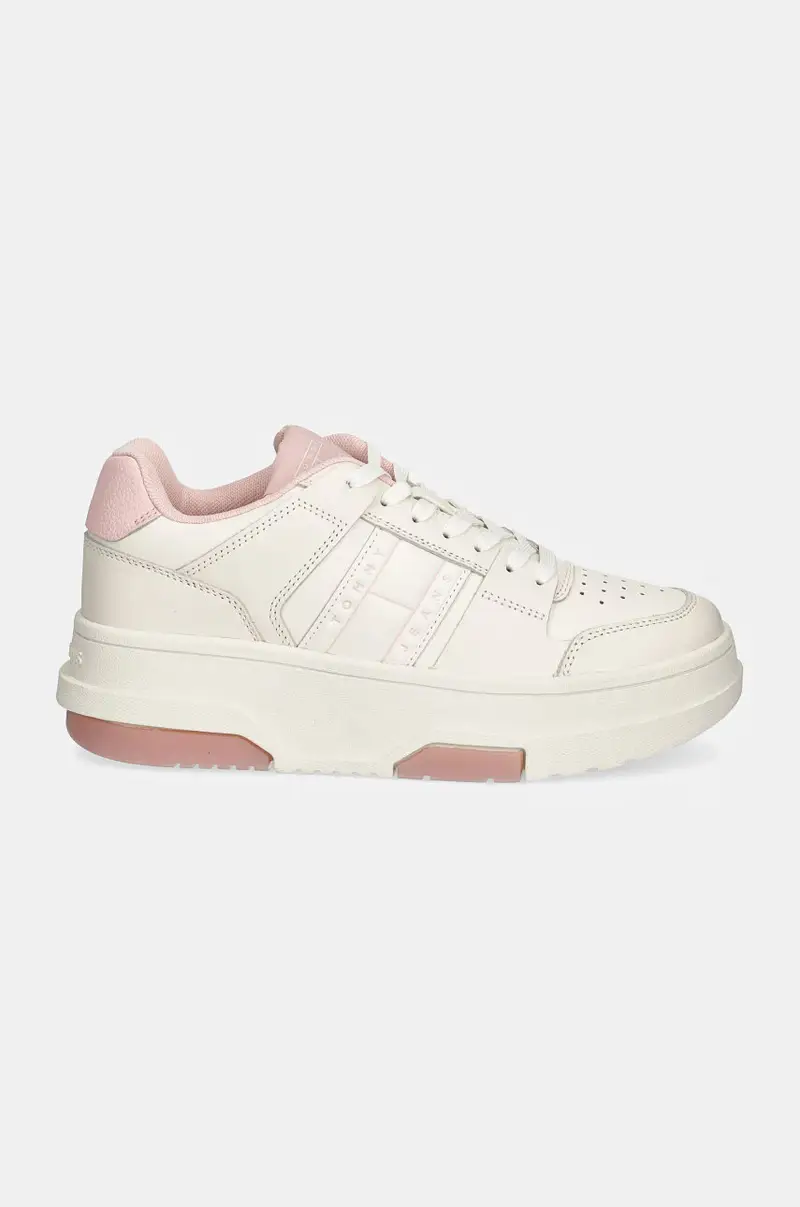 sneakers in pelle THE BROOKLYN FLATFORM Bianco miniatura 2