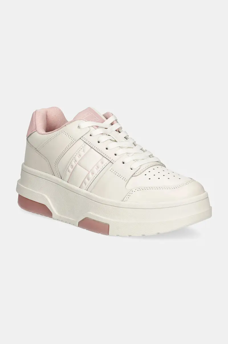 sneakers in pelle THE BROOKLYN FLATFORM Bianco