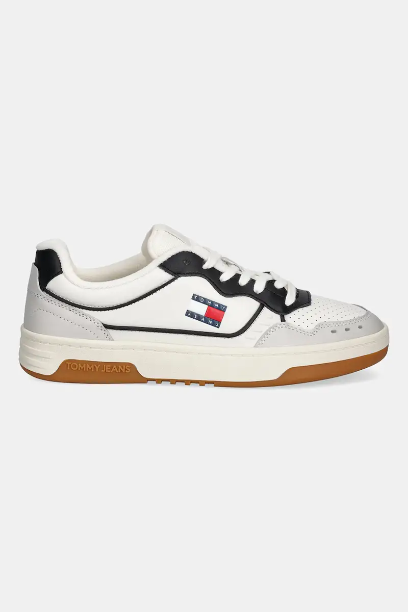 sneakers in pelle TJM CUPSOLE ELEVATED LEATHER uomo colore bianco EM0EM01585 miniatura 2