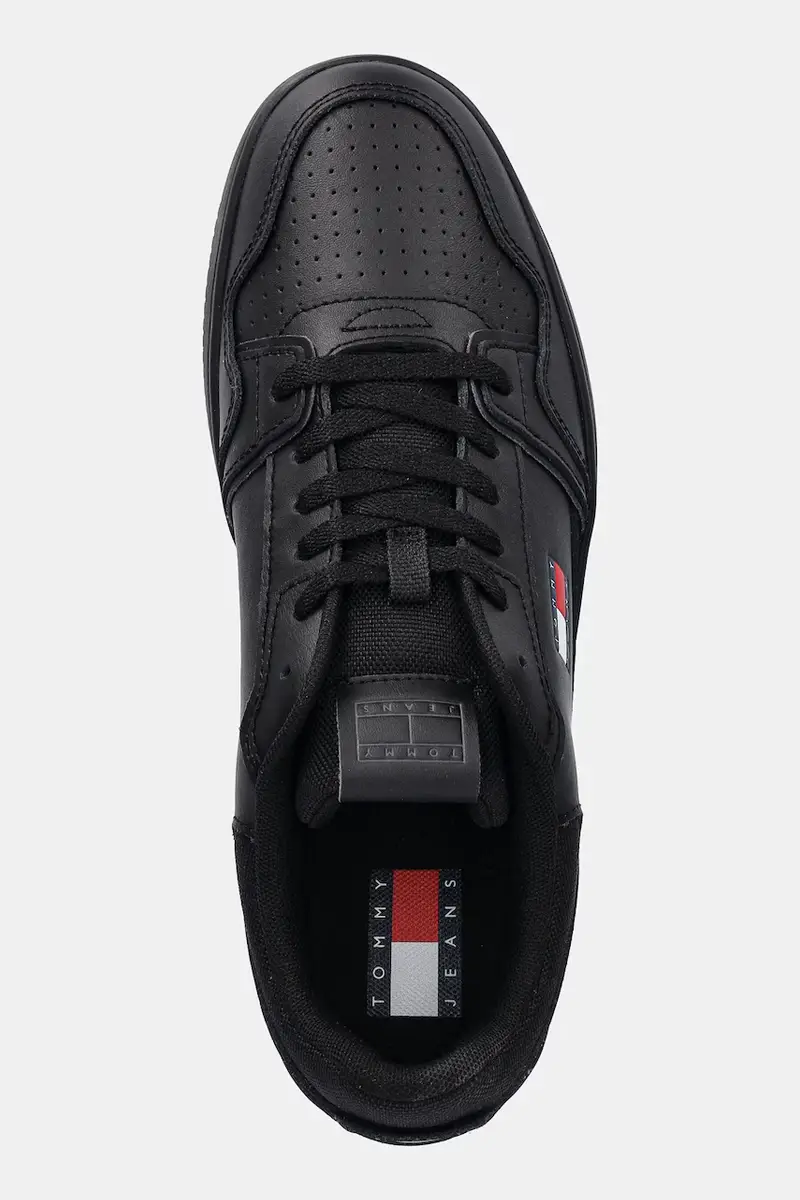 sneakers in pelle TJM RETRO BASKET uomo colore nero EM0EM01612 miniatura 4