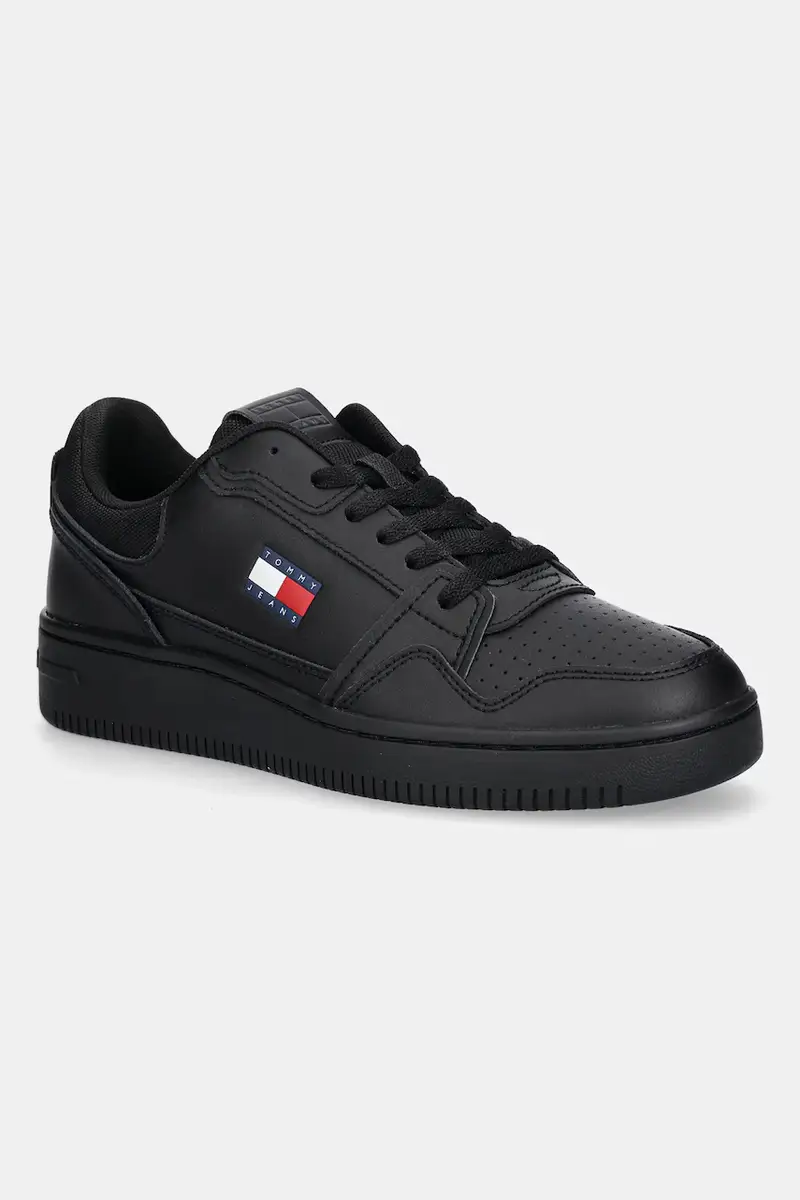 sneakers in pelle TJM RETRO BASKET uomo colore nero EM0EM01612