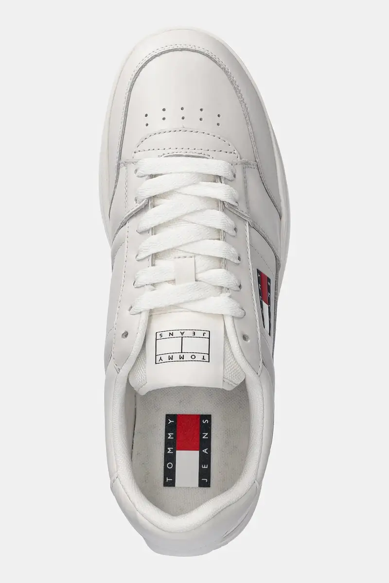 sneakers in pelle TJM THE GREENWICH NEW ESS colore bianco EM0EM01574 miniatura 4