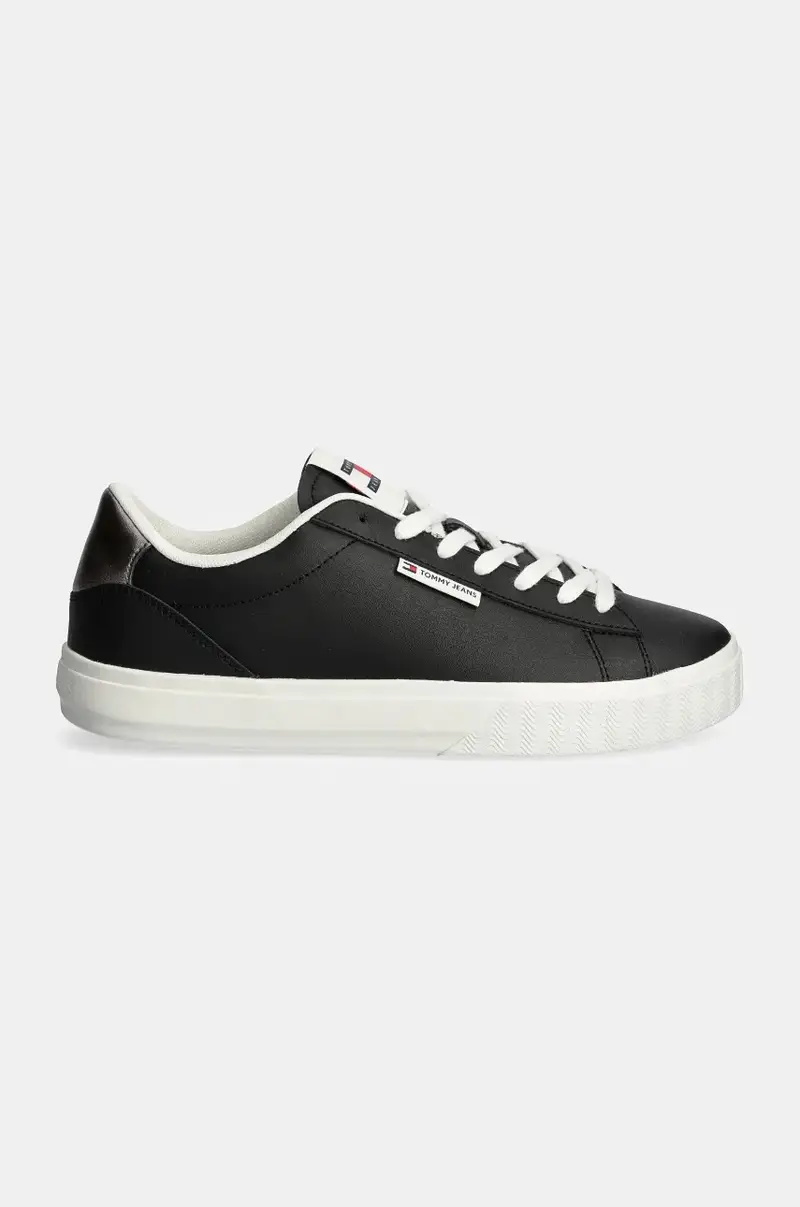 sneakers in pelle TJW CUPSOLE SNEAKER METALLIC Nero miniatura 2